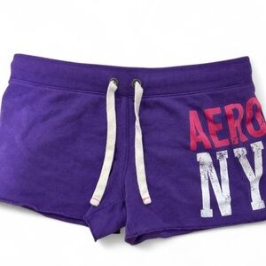 2000s Purple Aeropostale AERO NY shorts